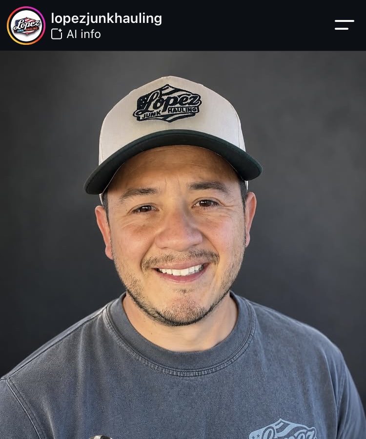 Daniel Lopez, owner of The Lopez Hauling Service